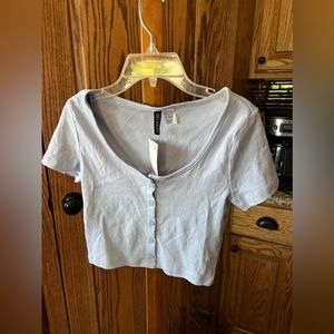 NEW Women’s H&M Purple Crop Top, S
